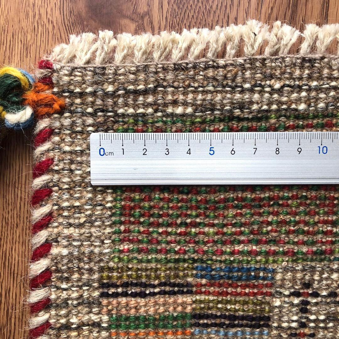 ペルシャギャッベ (ギャベ) チェアマット 椅子の座布団 No.11385