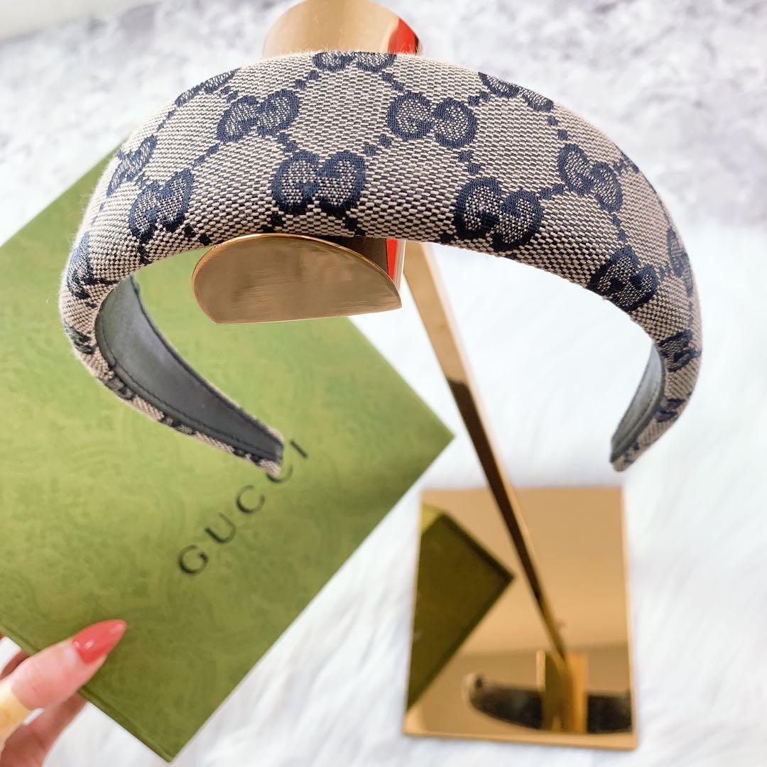 【正規品】GUCCI カチューシャ GG キャンバス ヘアバンド
