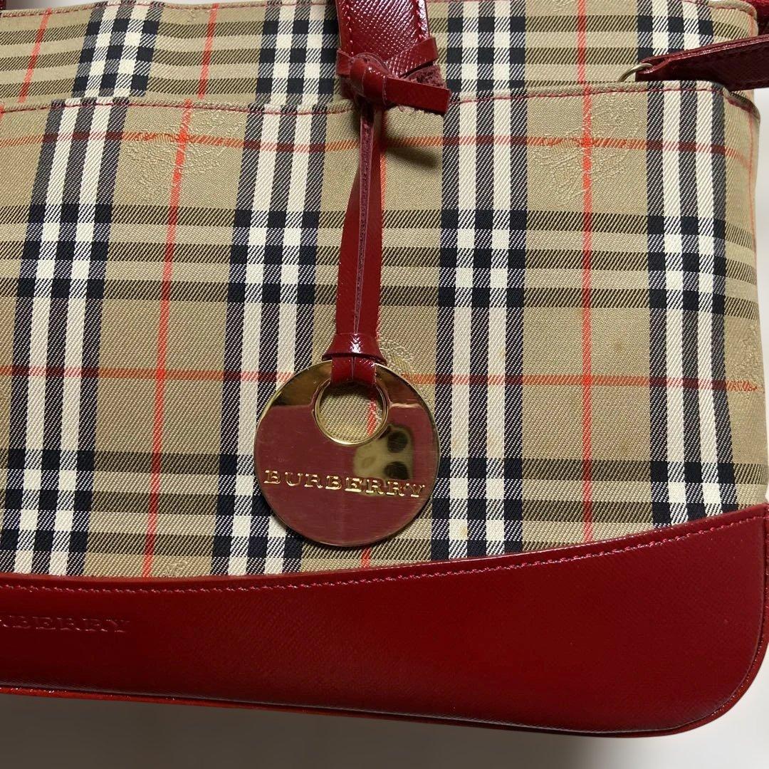 Burberry チェック柄 ハンドバッグ