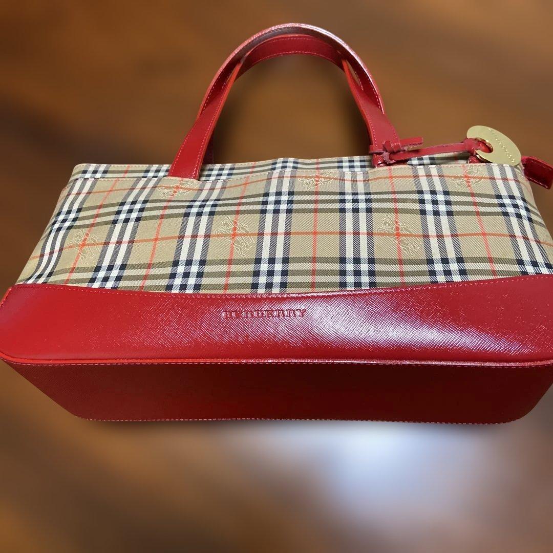 Burberry チェック柄 ハンドバッグ