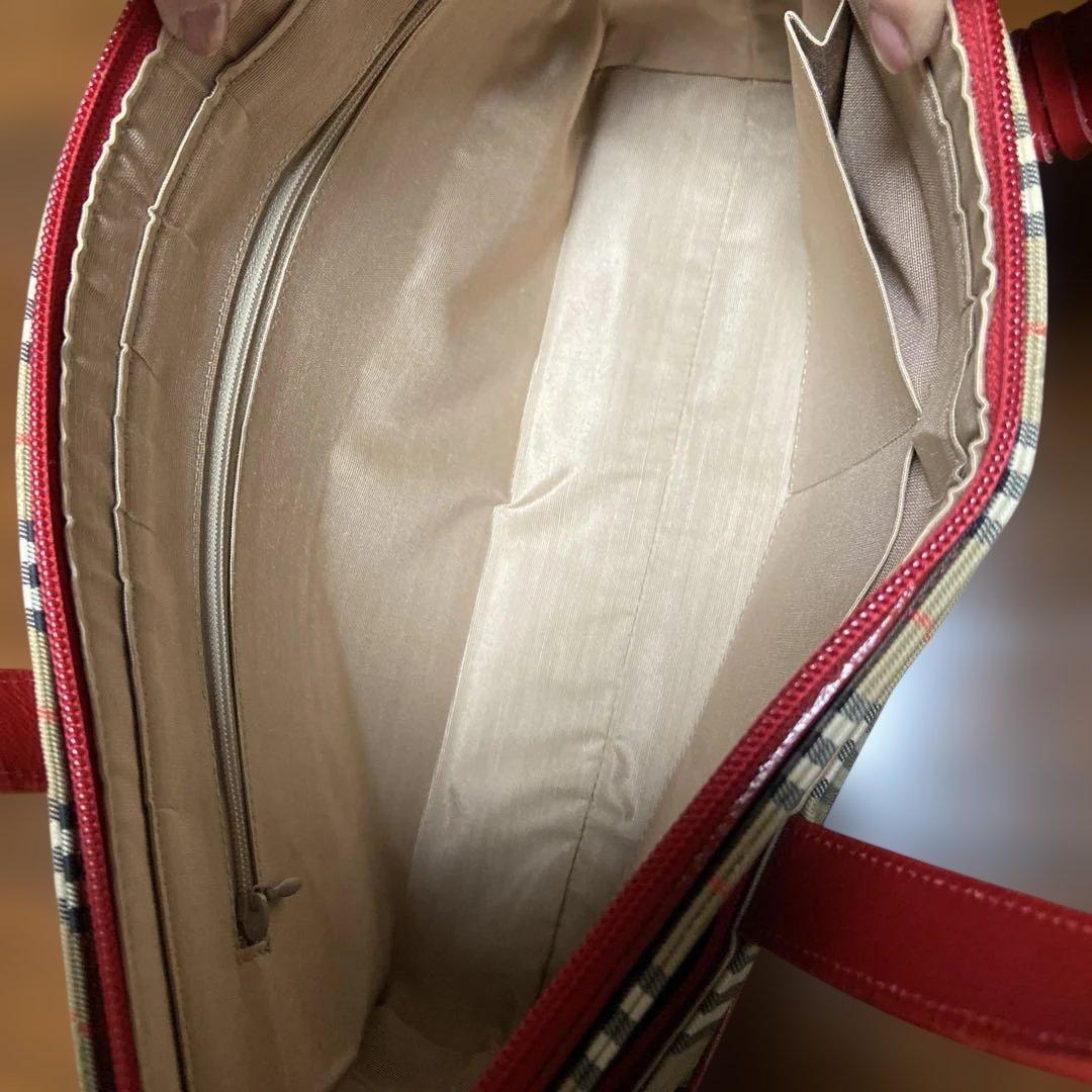 Burberry チェック柄 ハンドバッグ