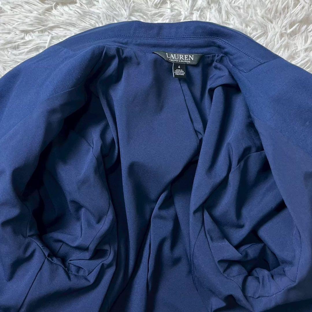 極美品　希少　ローレンラルフローレン　紺ブレ　ワッペン　エンブレム　銀ボタン　4