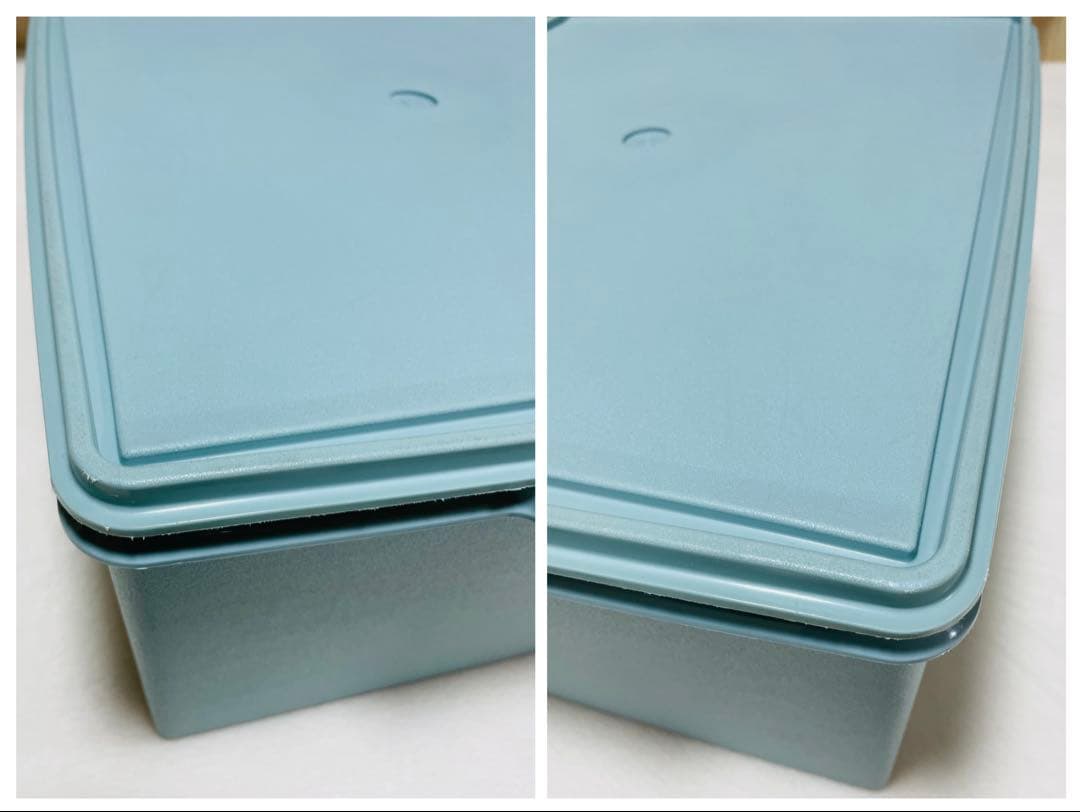 Hana/3個セット/タッパーウェア/ディープ/スーパーケース/水色