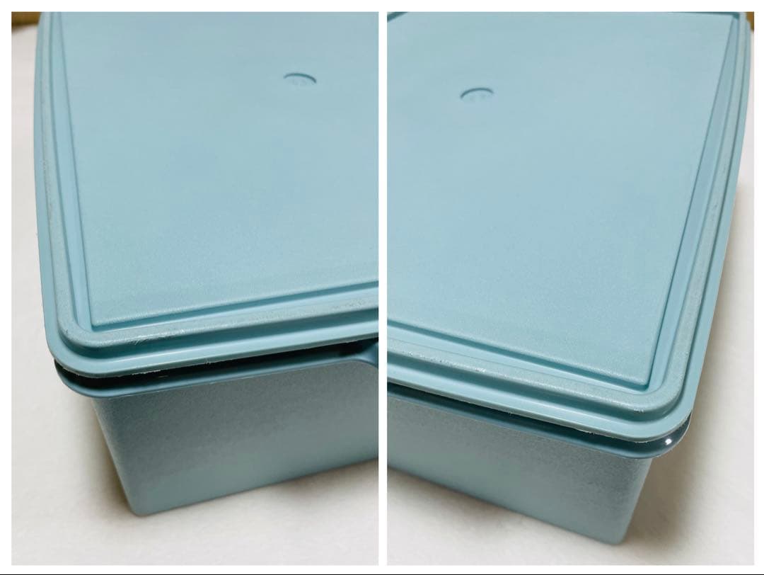 Hana/3個セット/タッパーウェア/ディープ/スーパーケース/水色