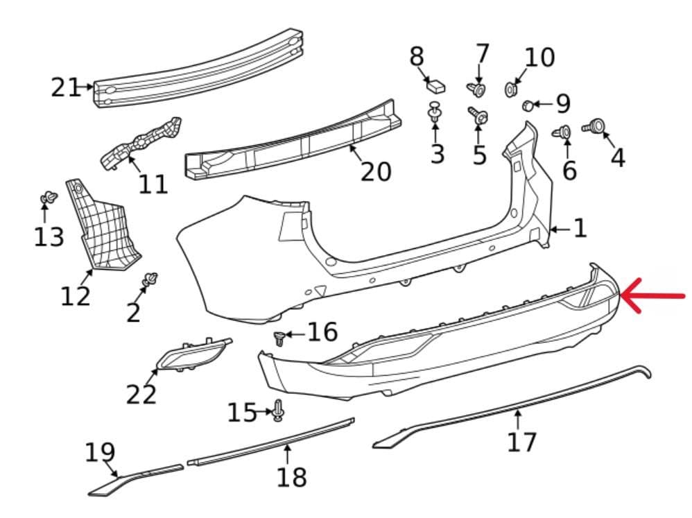 新品 トヨタ純正 ハリアー 80 PHEV リア バンパー ロア カバー リヤ