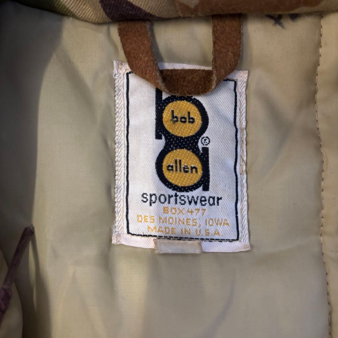 70s ダックハンターカモ 中綿 コート TALONジップ フーデッド ロング