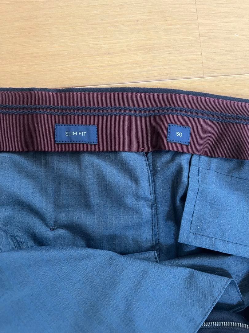 ☆セール中☆【極美品】 インコテックス 秋冬ウール ネイビー 50