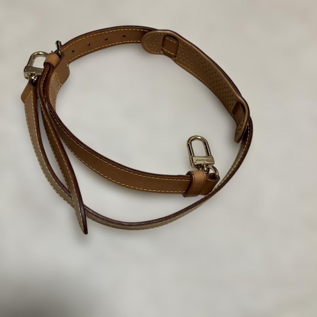 Louis Vuitton ブラウンレザーショルダーストラップ