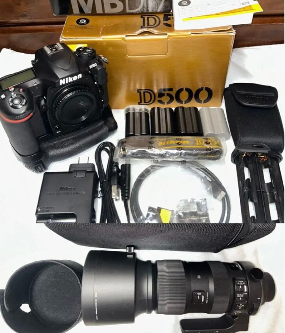 Nikon d500 SIGMA sport 60-600 バッテリーグリップ
