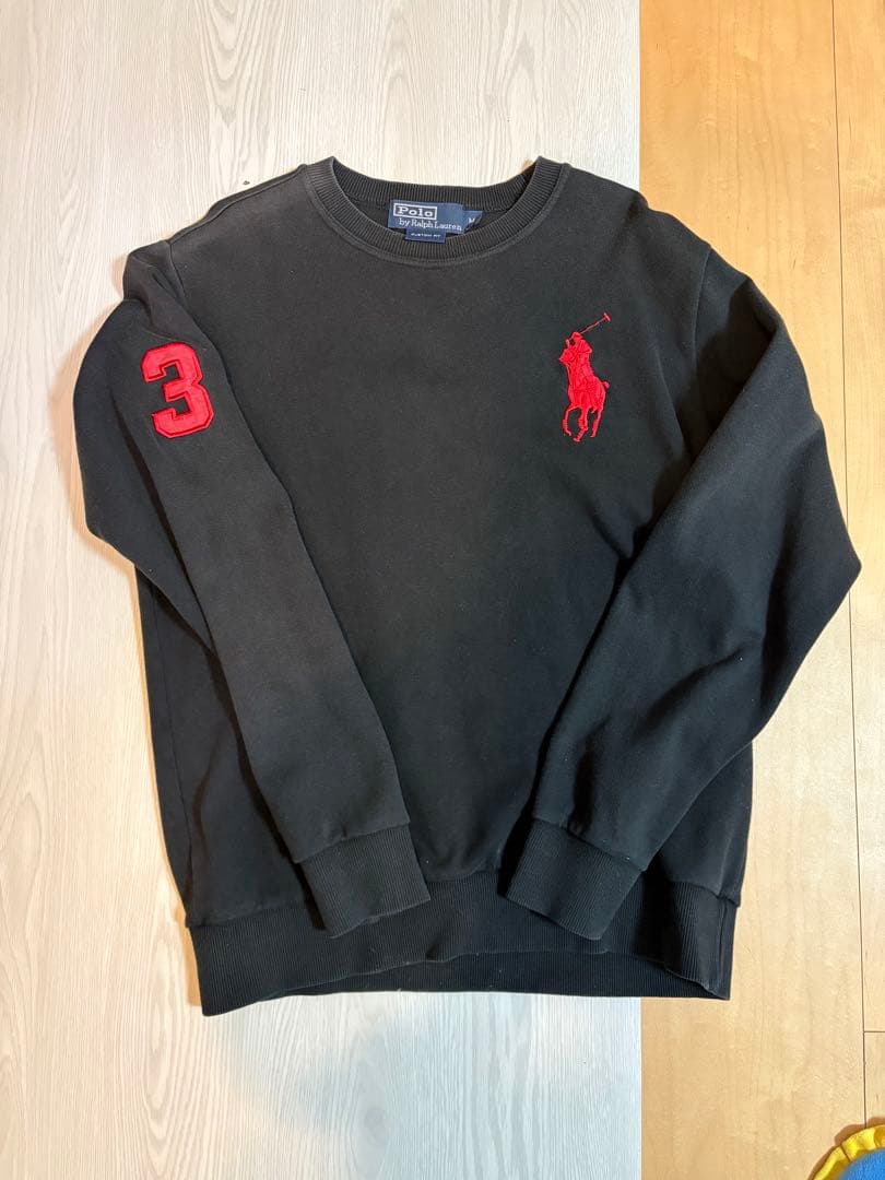 Polo by Ralph Lauren ブラック トレーナー M