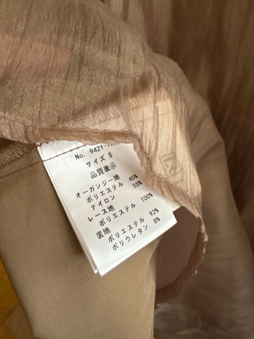 h*a様 niana モチーフレース シアー ワンピース パーティードレス