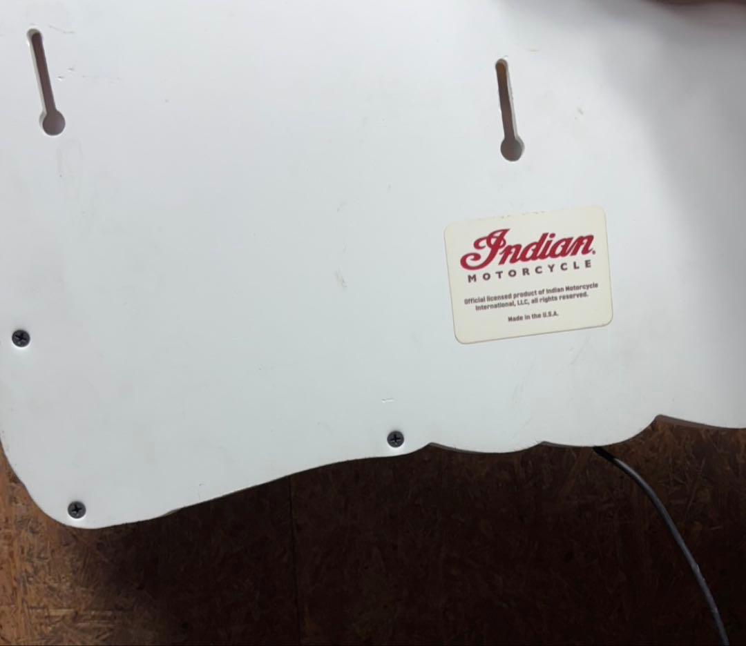 インディアン　モーターサイクル　看板　サインボード　非売品　電光看板