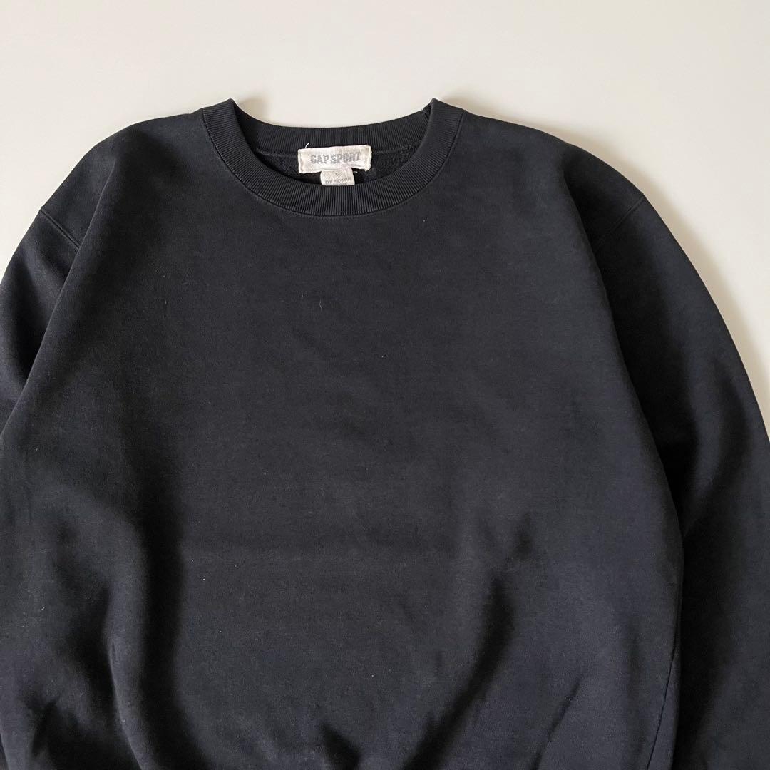 90s old gap ギャップ スウェット 無地 ブラック