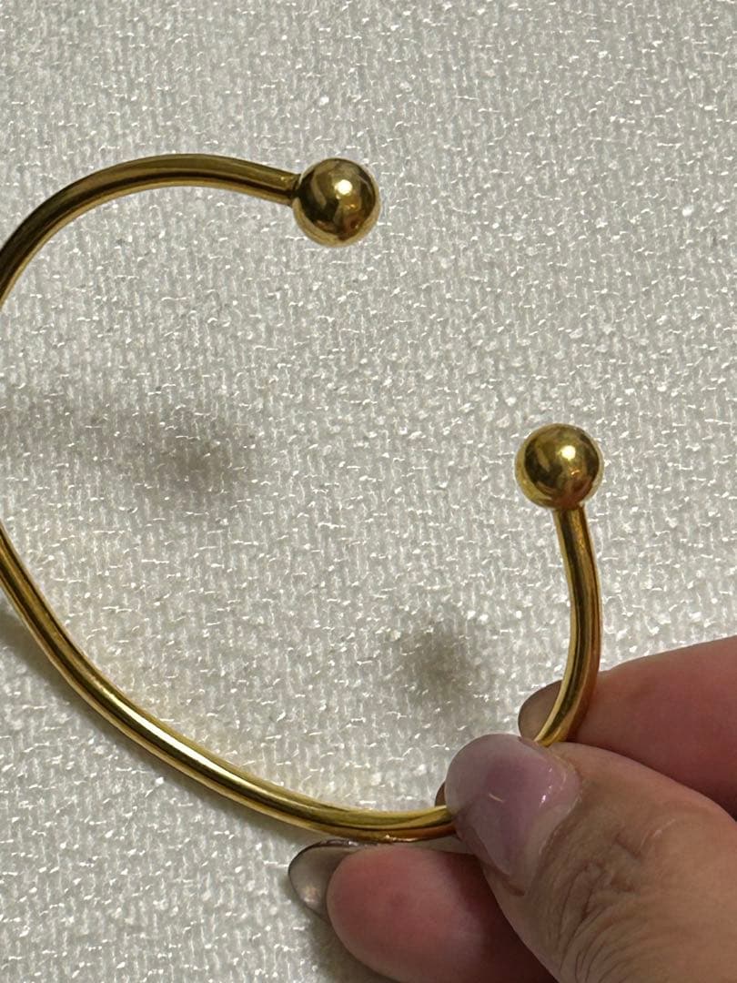 18k ブレスレット　オープンバングル