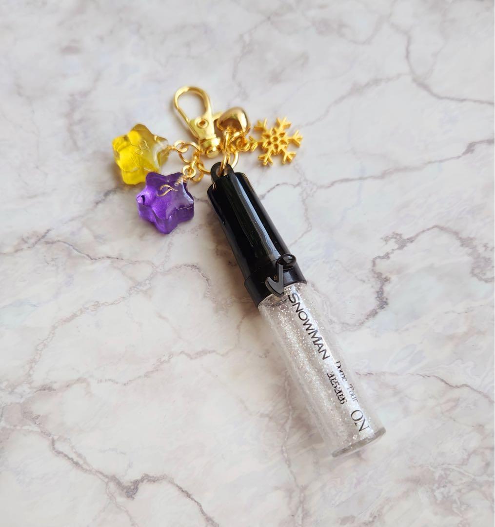 凛　スターフラワー　短冊風　キーホルダー