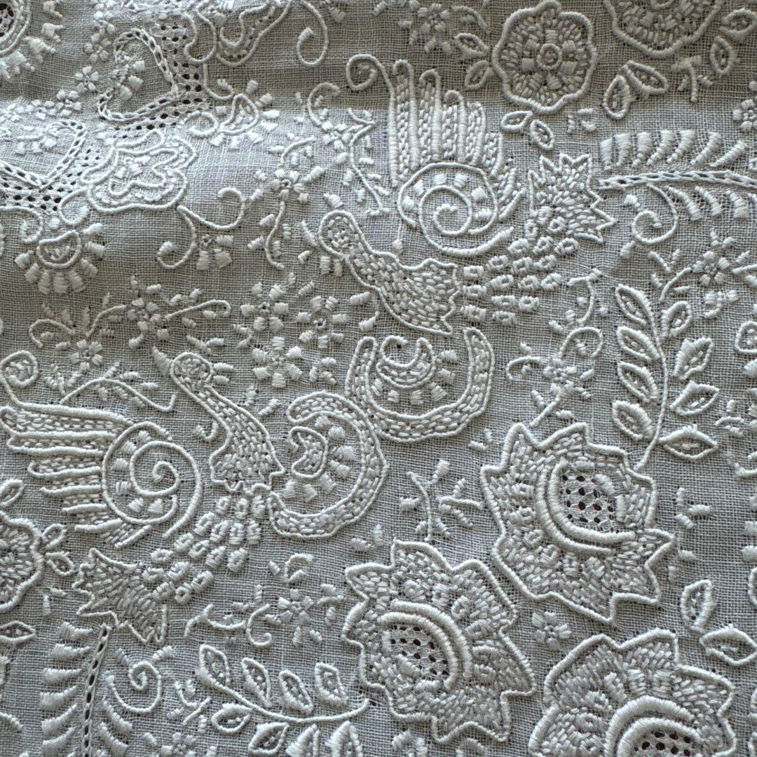 スワトウ　ハンカチ　汕頭　鳳凰　刺繍　SWATOW 花柄