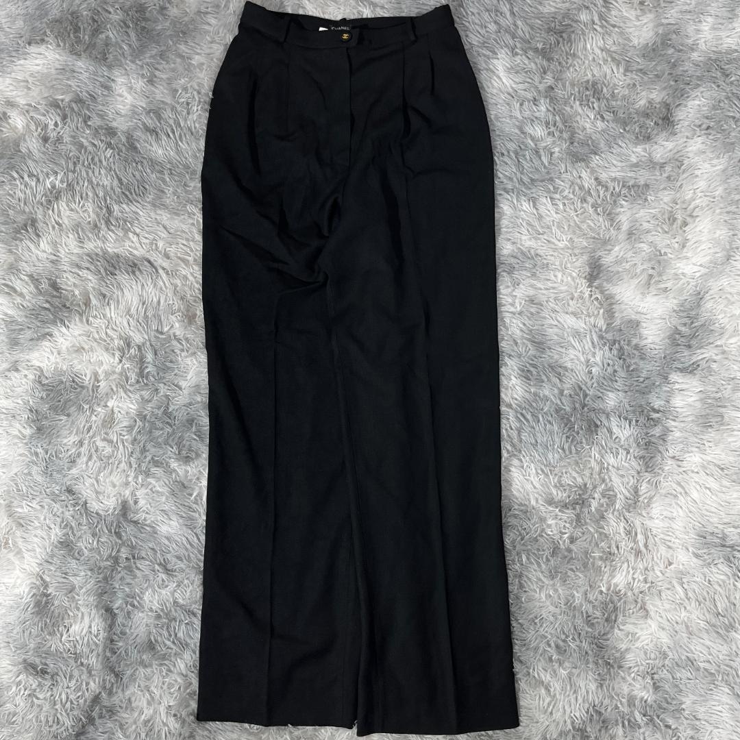 [大人気]　シャネル　ＣＨＡＮＥＬ　ボトム　ココマーク　ウール　ブラック