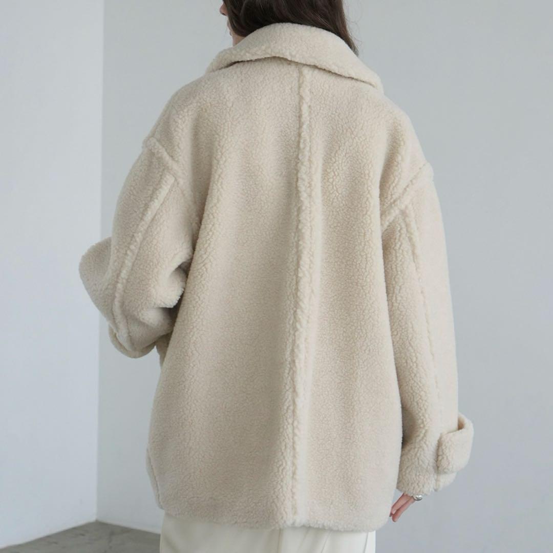 【CLANE】RIDGE POCKET BOA OVER COATボアコート