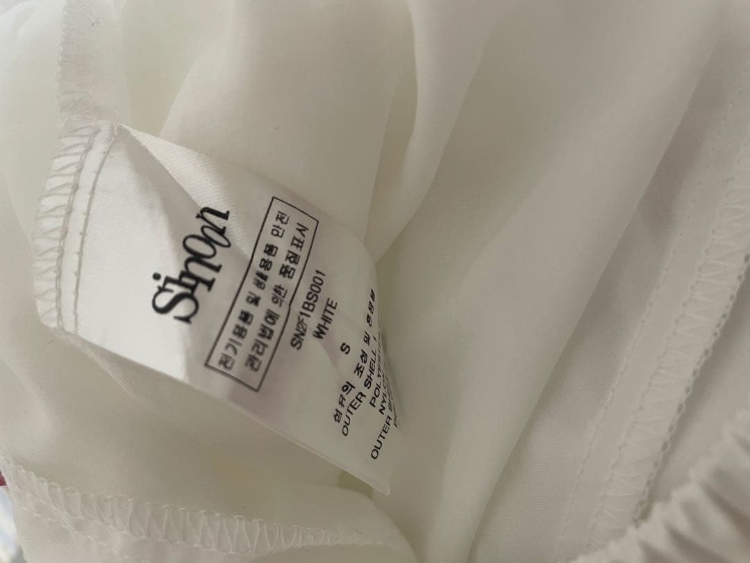 スカート sinoon rose frill mini skirt (white)