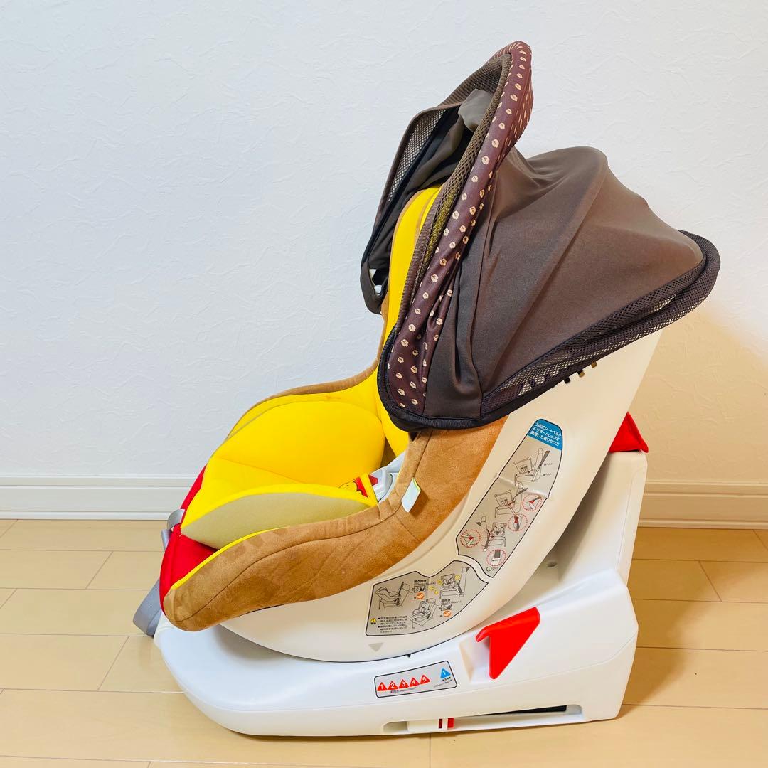 西松屋　ターンシートくまのプーさんチャイルドシート ISOFIX DN-1002