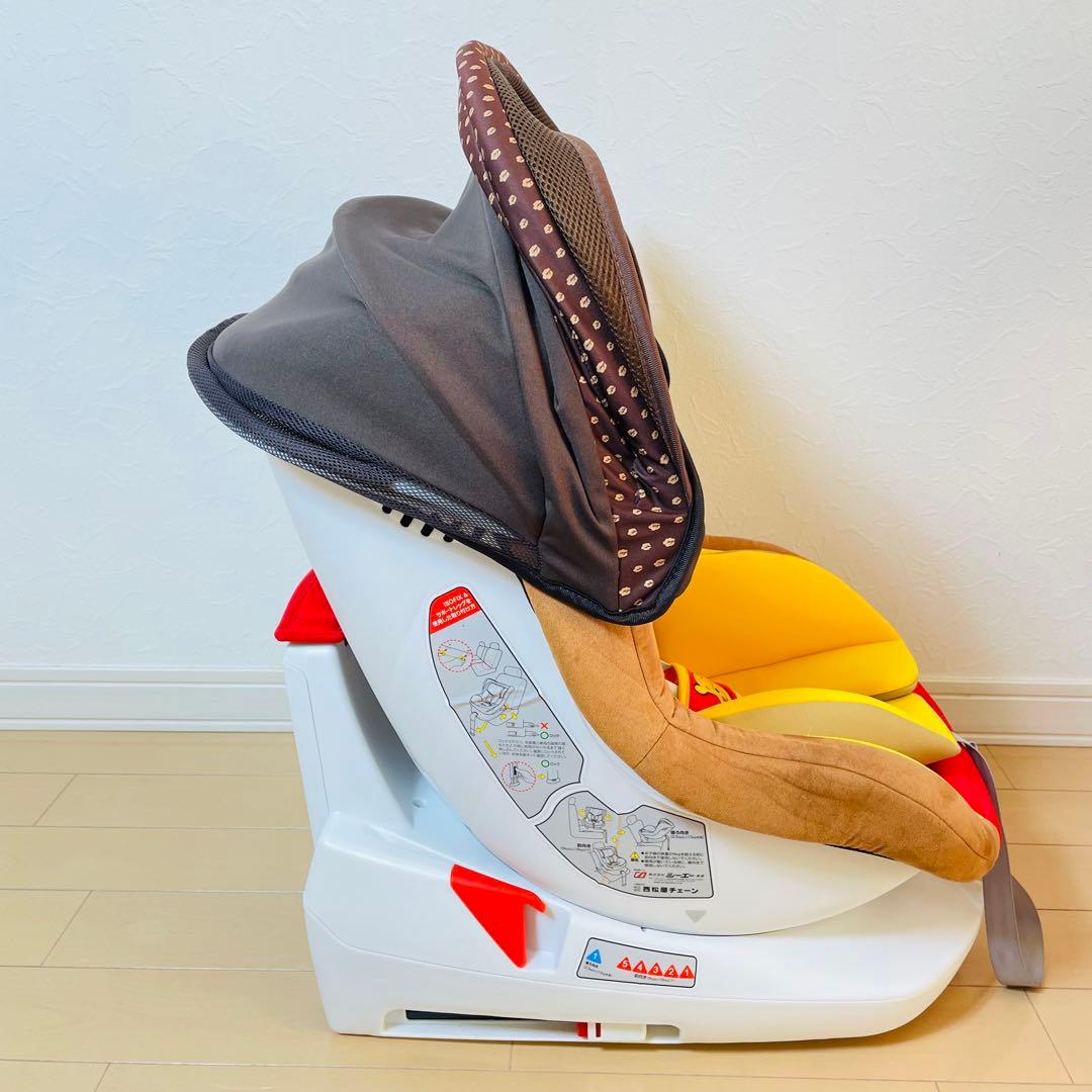 西松屋　ターンシートくまのプーさんチャイルドシート ISOFIX DN-1002