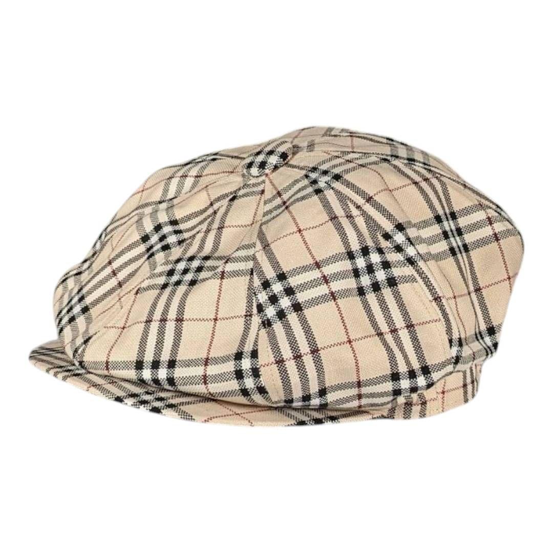 BURBERRY アジャスター 付き ベレー帽 キャスケット ノバチェック F