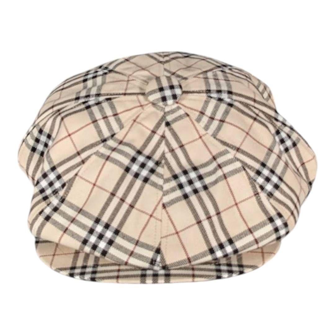 BURBERRY アジャスター 付き ベレー帽 キャスケット ノバチェック F