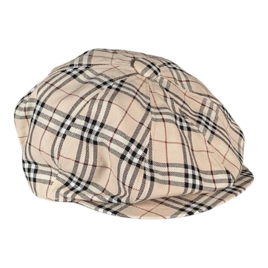 BURBERRY アジャスター 付き ベレー帽 キャスケット ノバチェック F