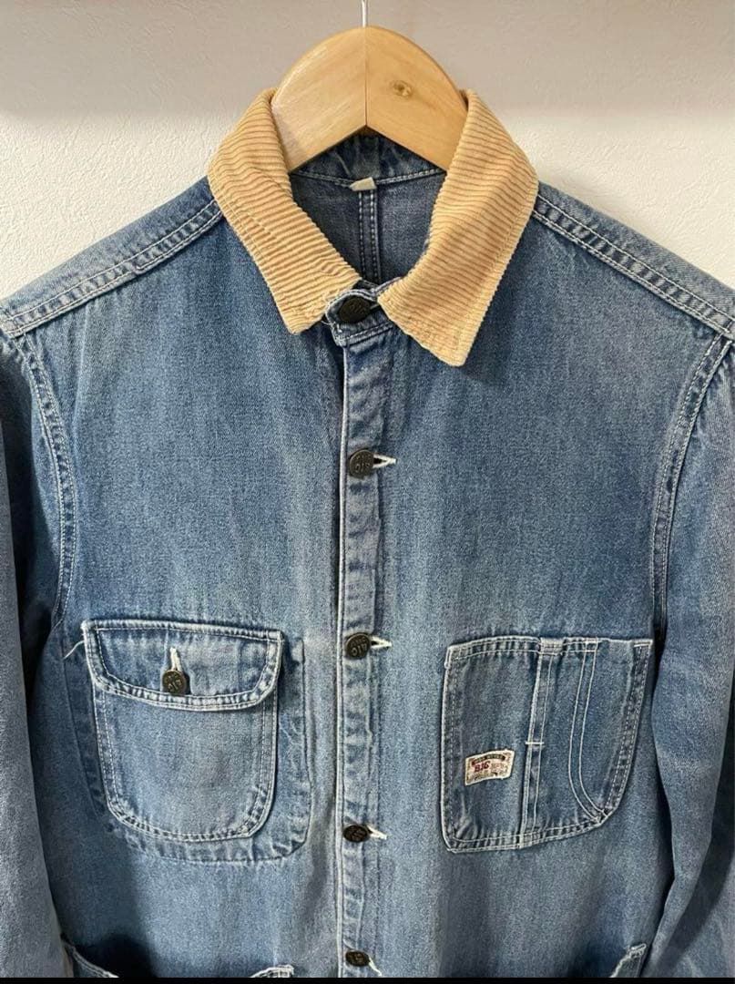 70s BIG JEANS デニムカバーオール Mサイズ デニムジャケット
