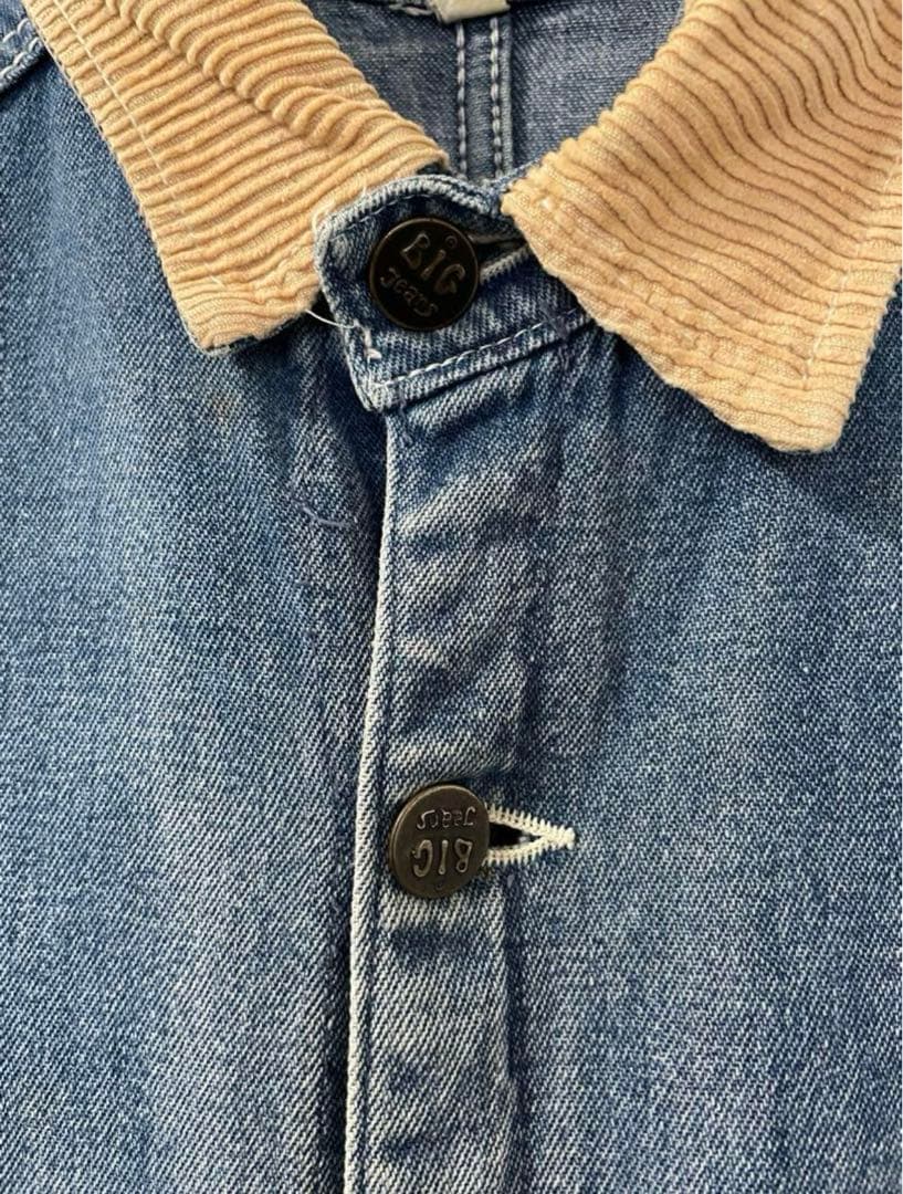 70s BIG JEANS デニムカバーオール Mサイズ デニムジャケット