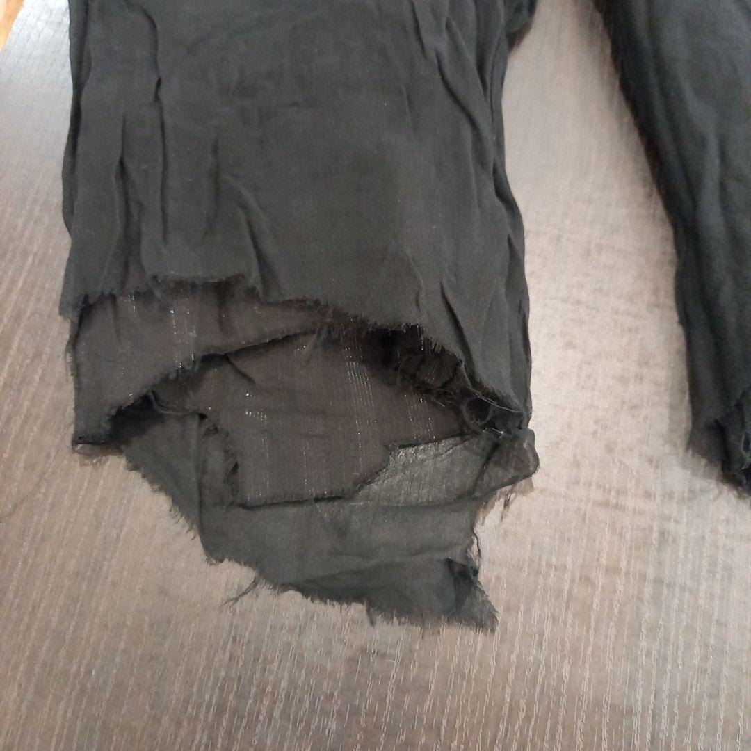 極美品　ifsixwasnine　黒のストライプハーフパンツ