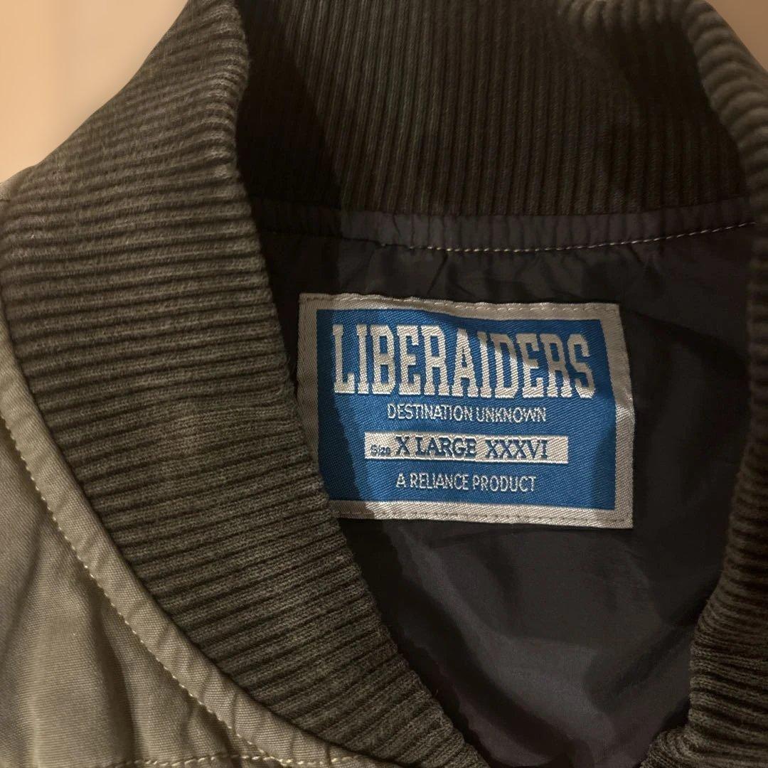 Liberaiders キルティングジャケットベスト　コットン　カーキ　XL