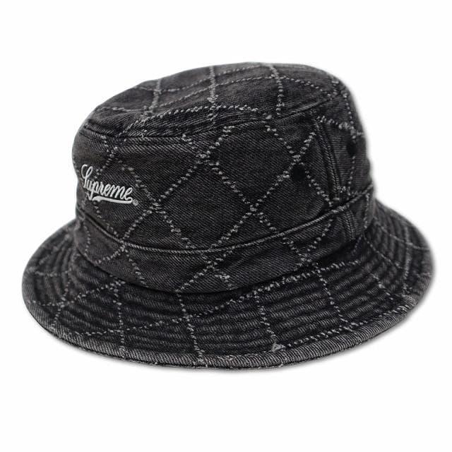 シュプリーム 2023AW Punched Denim Crusher ハット