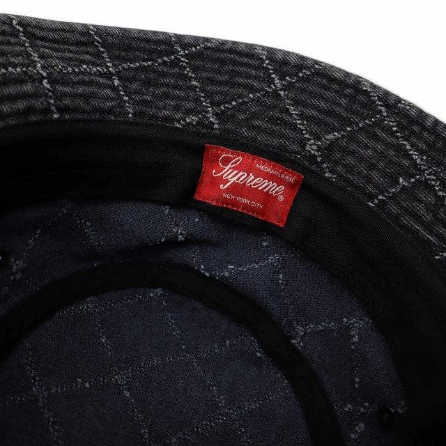 シュプリーム 2023AW Punched Denim Crusher ハット