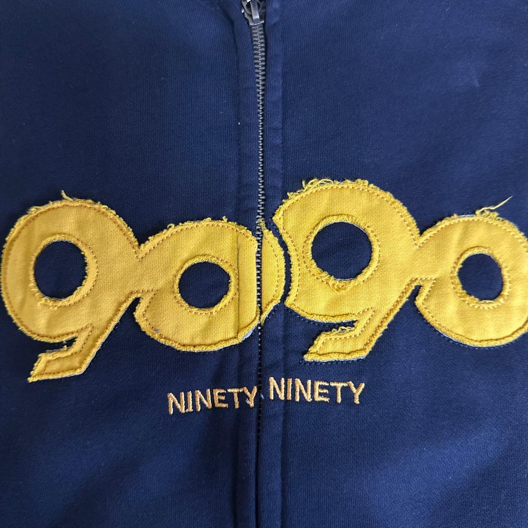 9090ジップパーカー紺