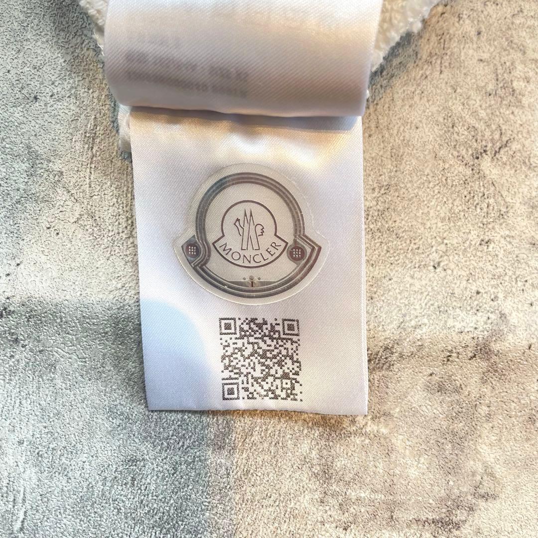 MONCLER モンクレール ロゴ ラインストーン スウェット ホワイト