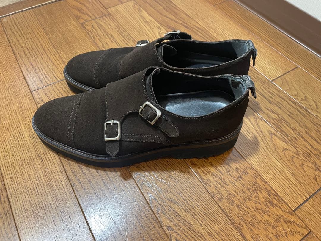 ダブルエイチ WH ダブルモンク7.5 ダークブラウン　干場義雅