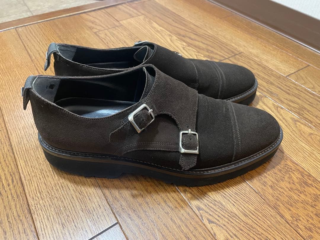 ダブルエイチ WH ダブルモンク7.5 ダークブラウン　干場義雅