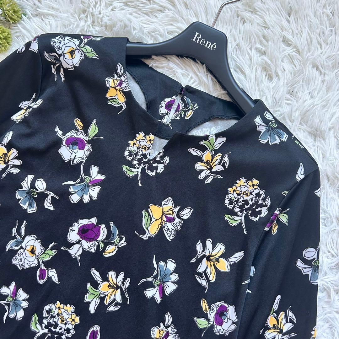 極美品 2022年♡レリアン プラスハウス チュニック 花柄 ドット 13+