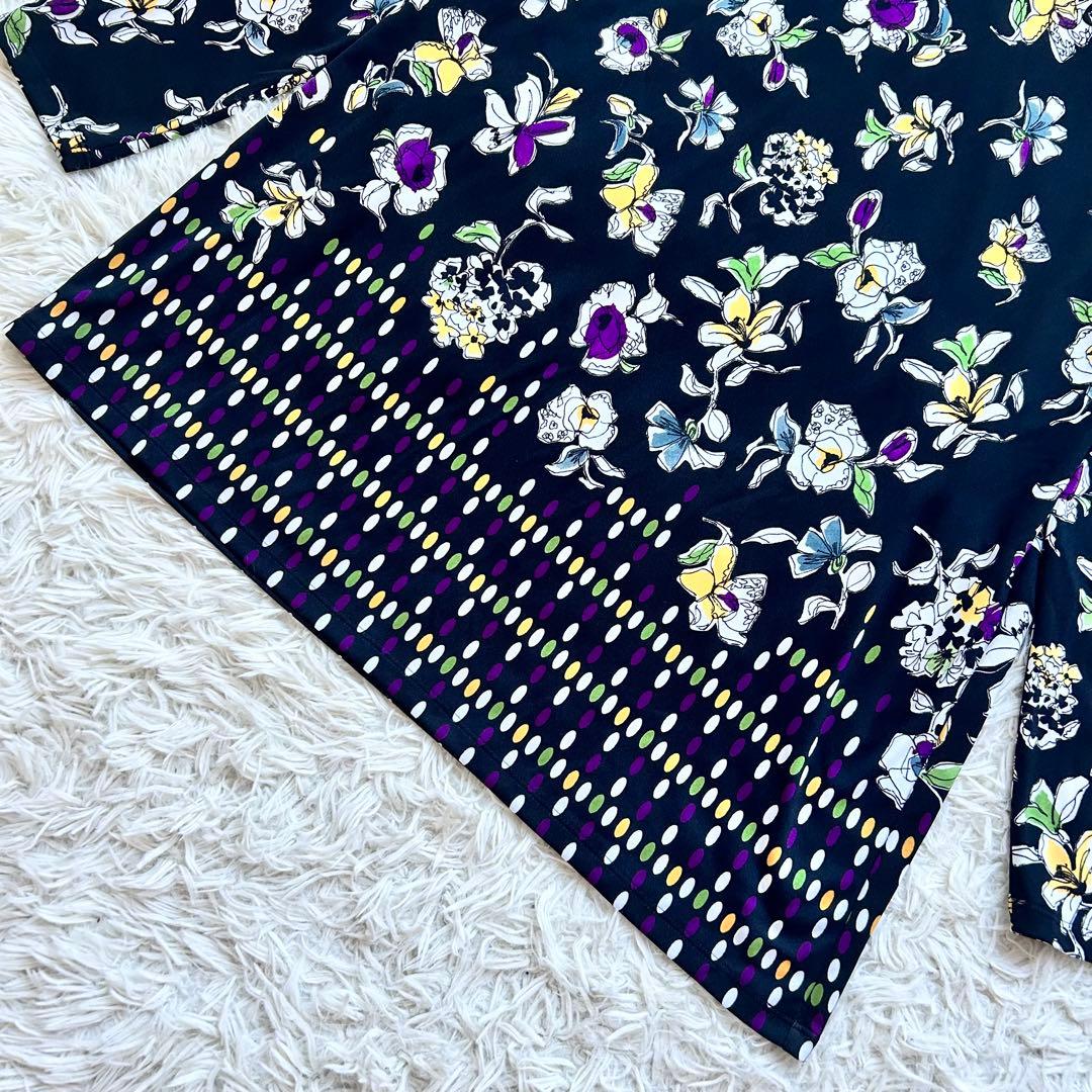 極美品 2022年♡レリアン プラスハウス チュニック 花柄 ドット 13+