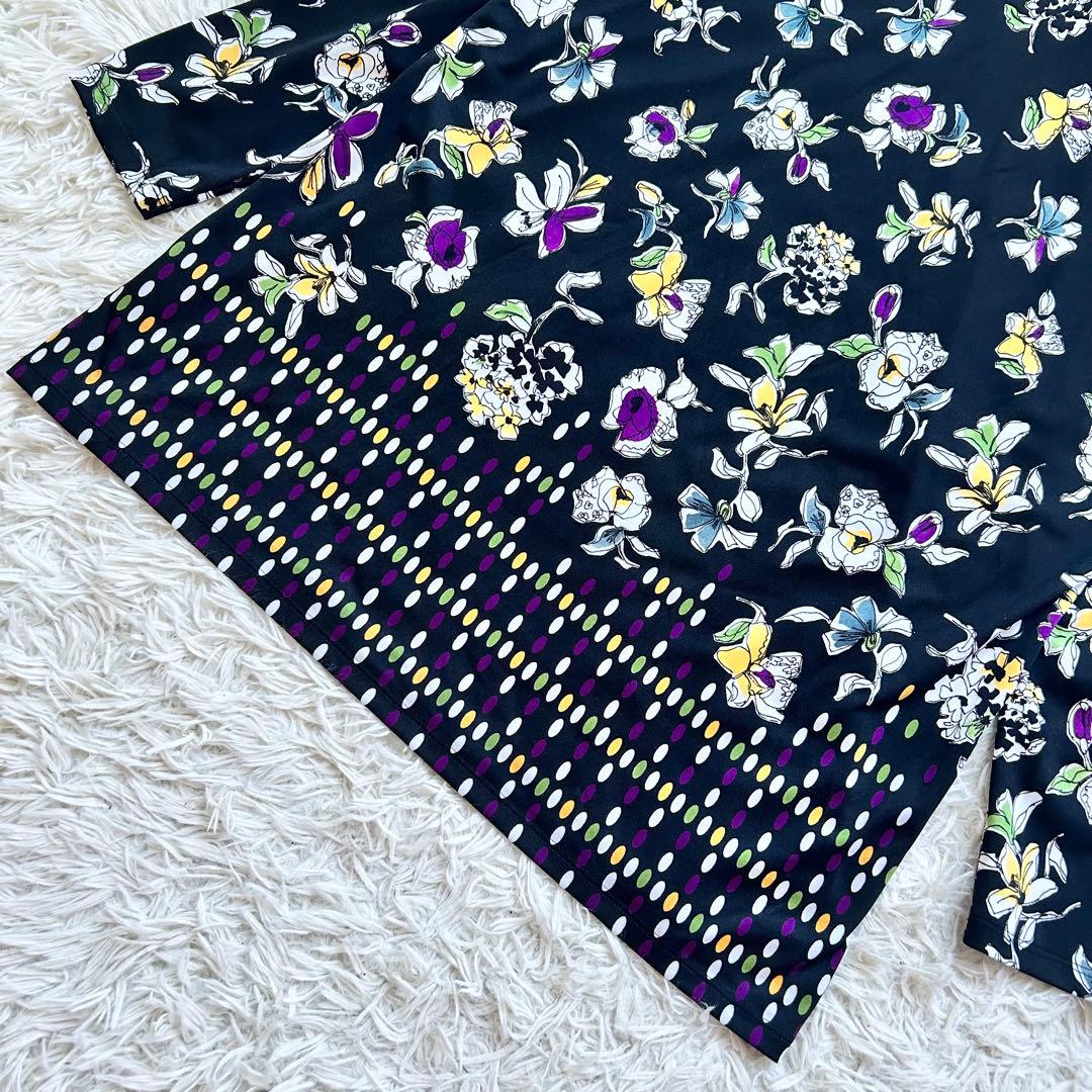 極美品 2022年♡レリアン プラスハウス チュニック 花柄 ドット 13+