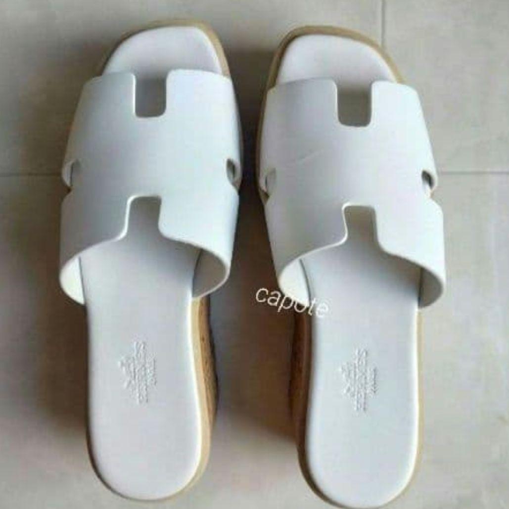 HERMES エルメス サンダル エズ ホワイト サイズ35