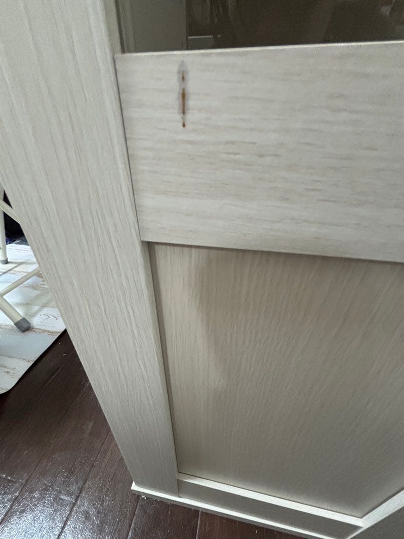 ニトリ　食器棚　白