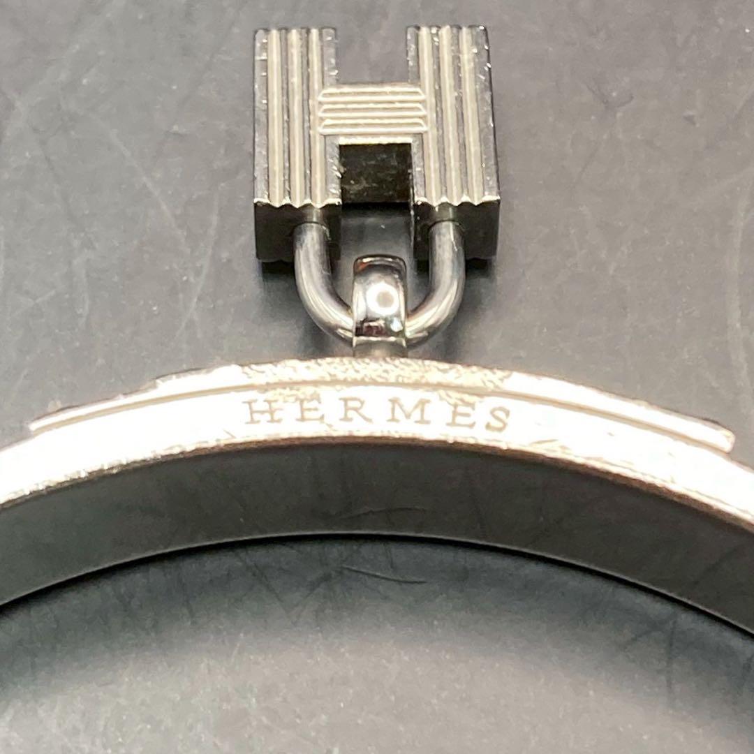 【美品】エルメス　バングル　ケリー　Hカデナ　オレンジ　ロゴ刻印　付属品付き