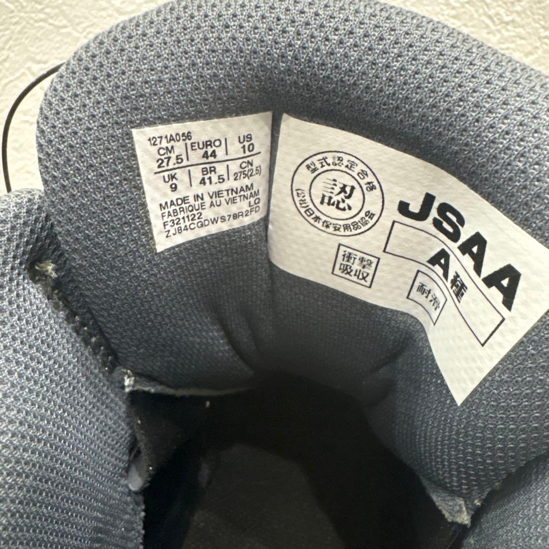 アシックス 安全靴 ウィンジョブ CP214 グリーン×ホワイト27.5cm美品