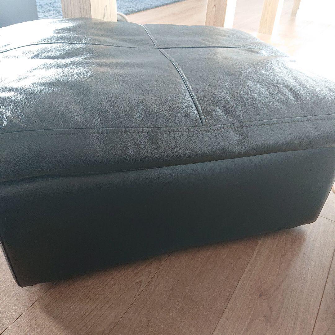 ニトリ 本革 スツール ソファ オットマン