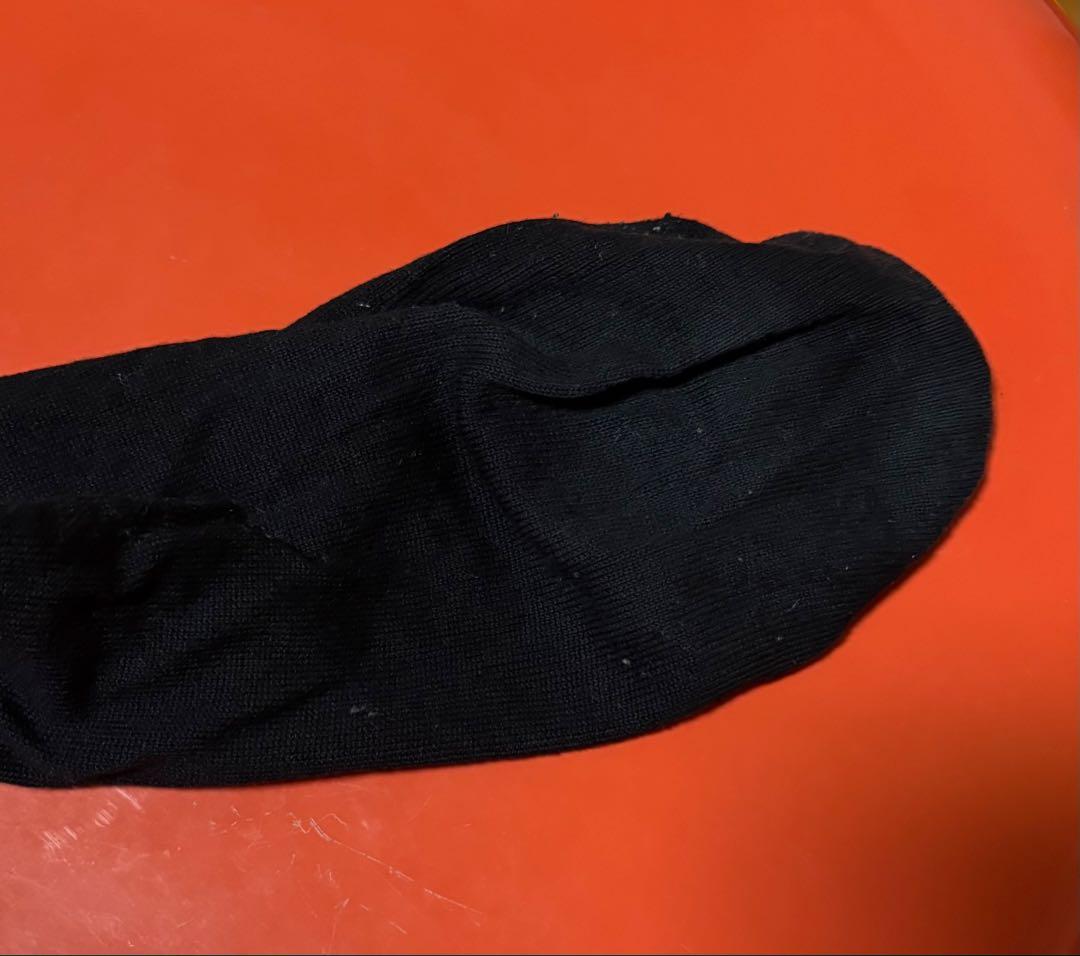 ロゴ入り ブラックソックス　コムデギャルソンオムプリュス　21AW