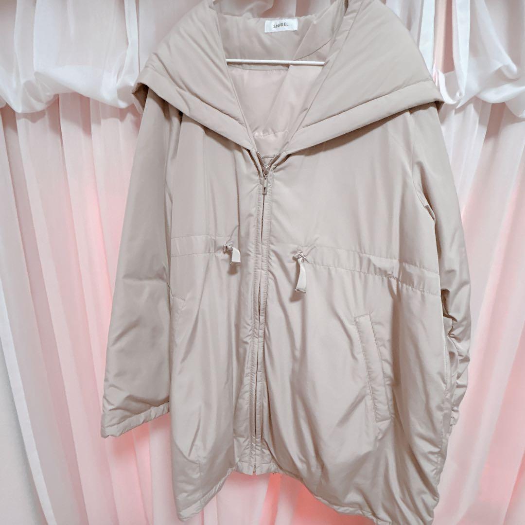 【新品未使用タグ付き】SNIDEL 西川モッズダウンコート ピンクベージュ