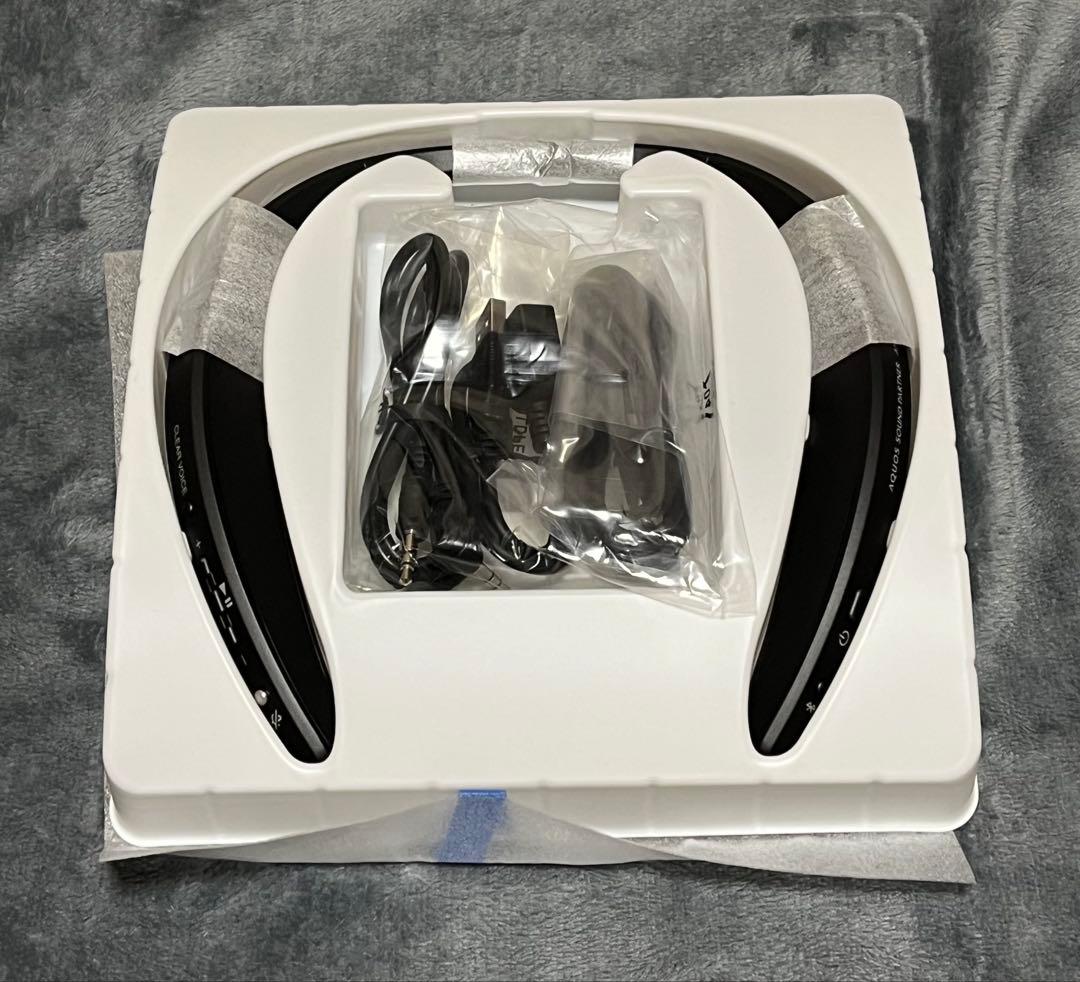 シャープ　AN-SS3-BDM クリアボイス機能付き ネックスピーカー ブラック