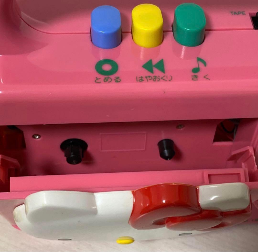 【最終価格】ハローキティ うたって♪カセットプレイヤー カラオケマイクつき